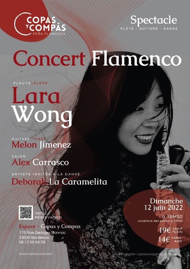 concert flamenco lara wong affiche