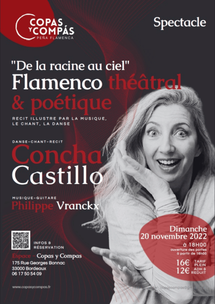 affiche spectacle flamenco concha castillo