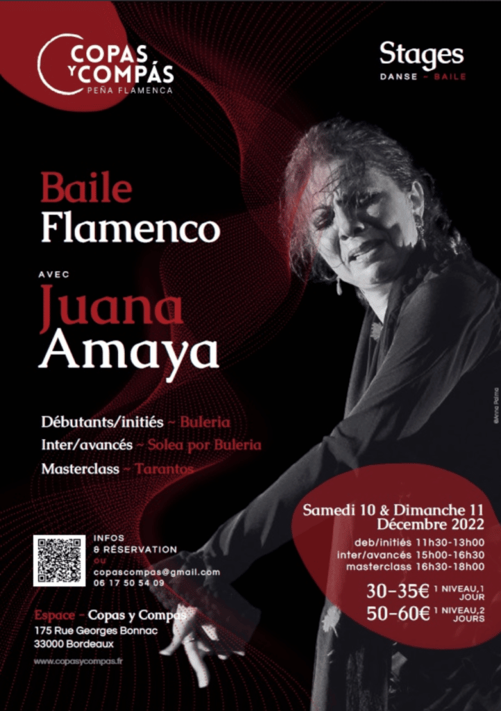 stages flamenco bordeaux juana amaya
