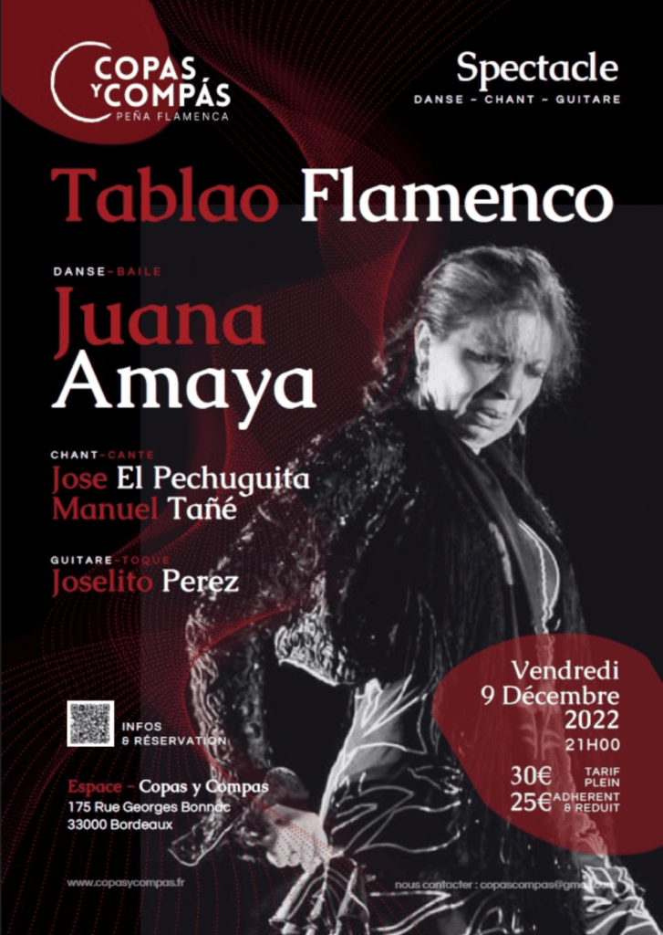 tablao flamenco juana amaya bordeaux