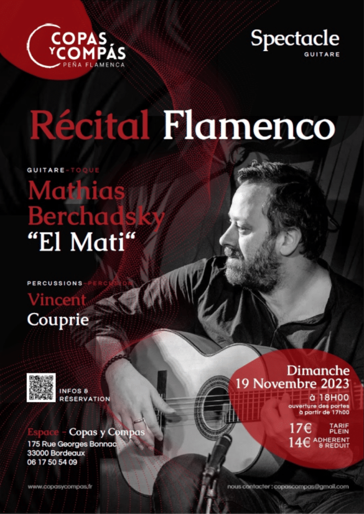 affiche récital guitare flamenco EL MATI