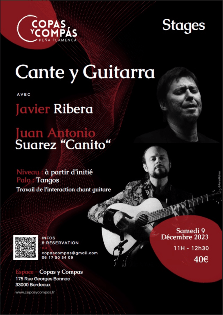 stage chant guitare flamenco bordeaux