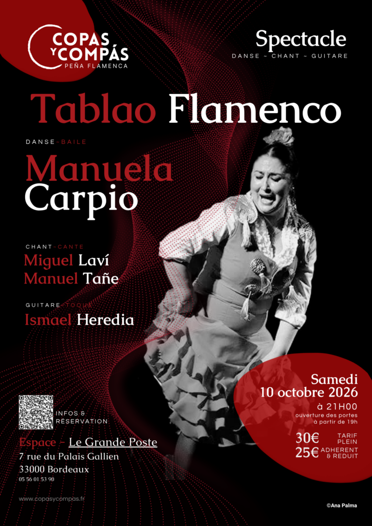 Tablao Manuela Carpio 2026 affiche